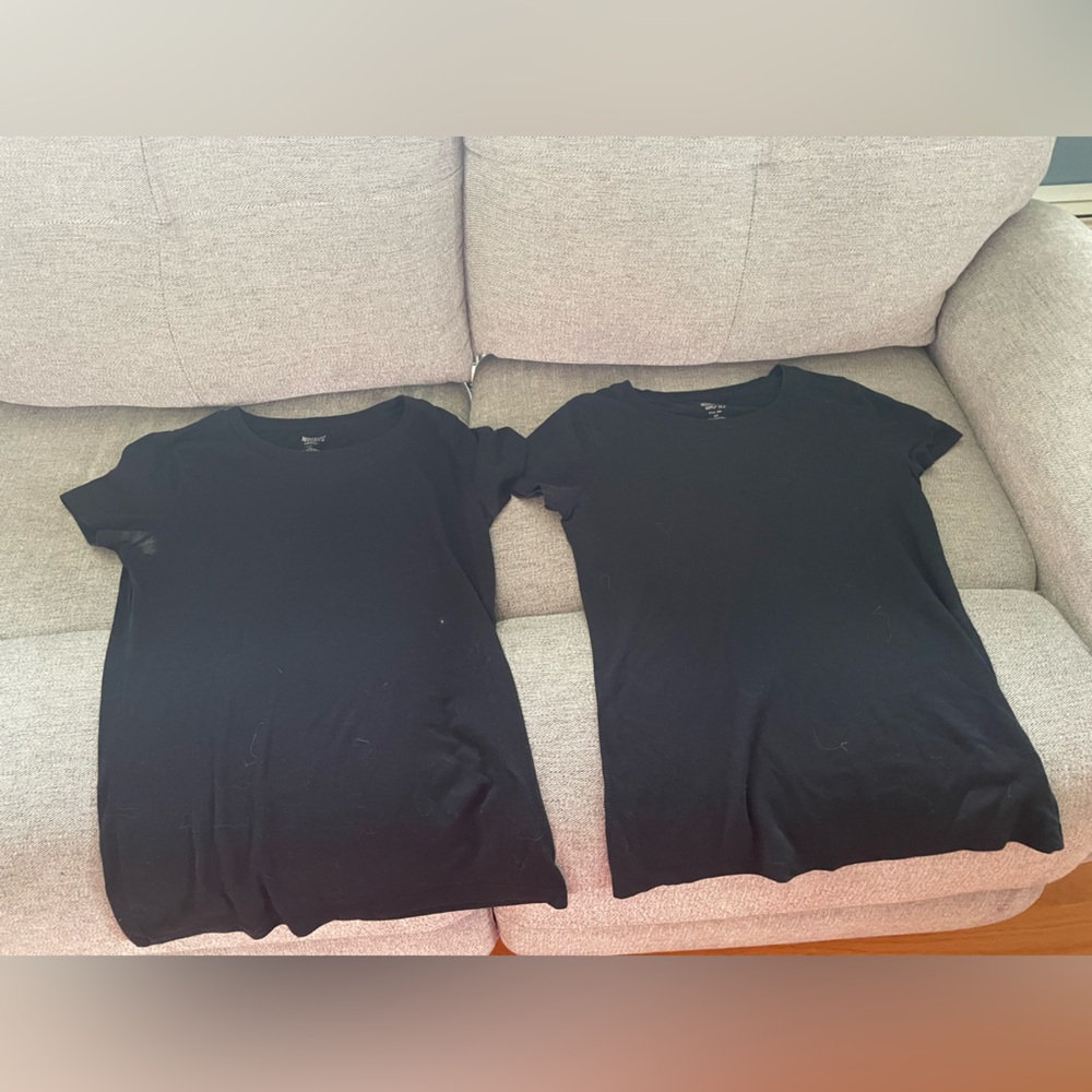 Mossimo Supply Co. Black Crewneck T-Shirt Set